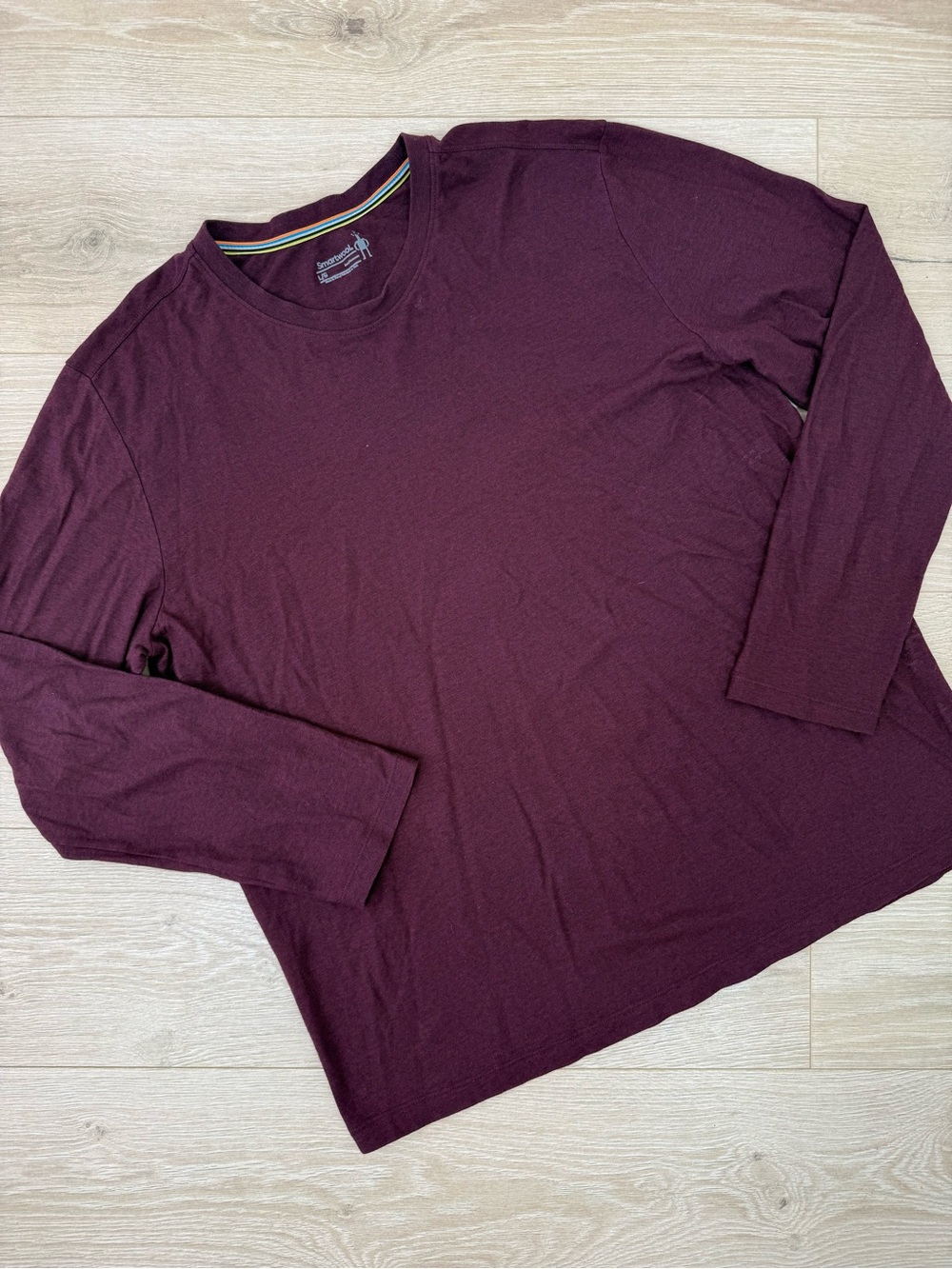 Smartwool Burgundy Long Sleeve Tee